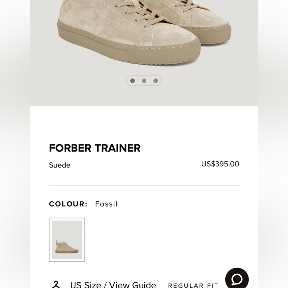 Belstaff "Forber" Light Tan High-Top Leather Sneakers – Size 9.5 GUC - Picture 15 of 16